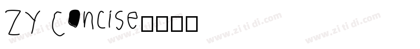 ZY Concise字体转换